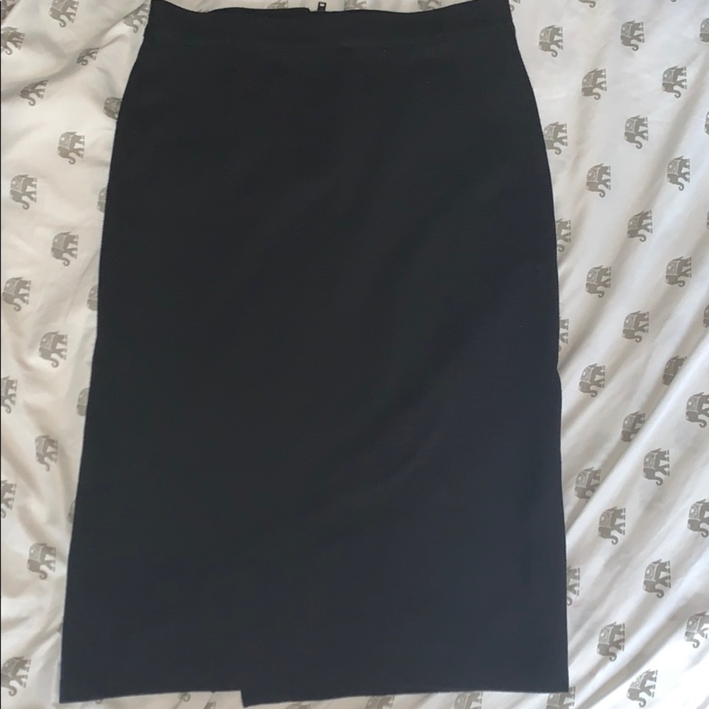 Black pencil skirt (sweatshirt material)